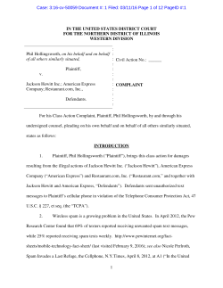 Hollingsworth v. Jackson Hewitt, American