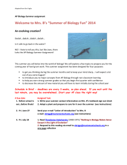 AP Biology - Mariemont City Schools