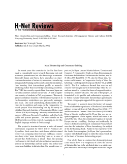 Mass Dictatorship and Consensus-Building - H-Net