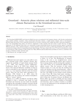 Greenland&mdash;Antarctic phase relations and millennial time