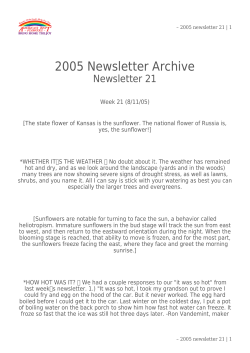 2005 Newsletter Archive - America`s Best Flowers