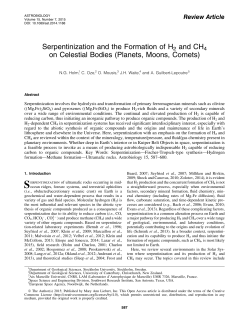 Serpentinization and the Formation of H2 and CH4 on Celestial