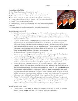 Name: 5 Animal Farm CHAPTER X 1. What changes