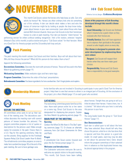 NOVEMBER 2009 - Boy Scouts of America