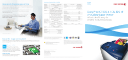 DocuPrint CM305 df Brochure