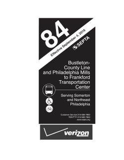 Bustleton- County Line and Philadelphia Mills to Frankford