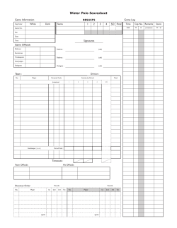 blank scoresheet - Irvine Kahuna Water Polo