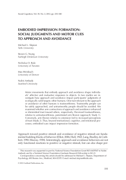 EMbOdiEd iMPrESSiON fOrMaTiON: SOCial