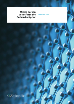 Mining Carbon to Decrease the Carbon Footprint