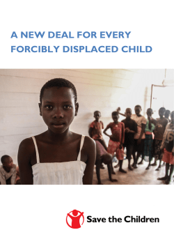 a new deal for every forcibly displaced child