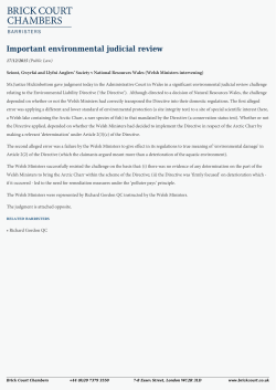 Important environmental judicial review