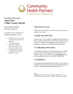 to see a list of providers - Collier County Sheriff`s Office