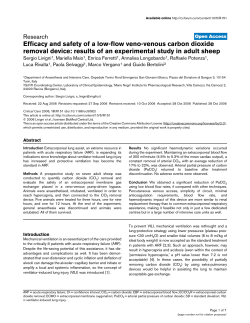 Efficacy and safety of a low-flow veno
