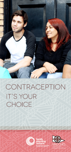 Contraception - Its your choice