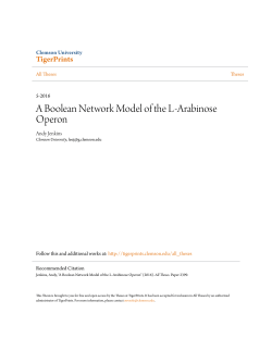 A Boolean Network Model of the L-Arabinose Operon