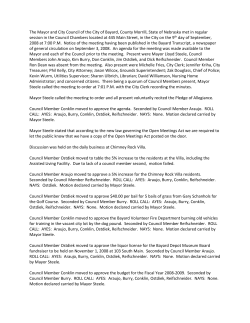 City Council Minutes September 9 2008