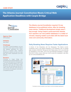 The Atlanta Journal-Constitution Meets Critical Web Application