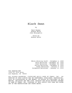Black Swan screenplay