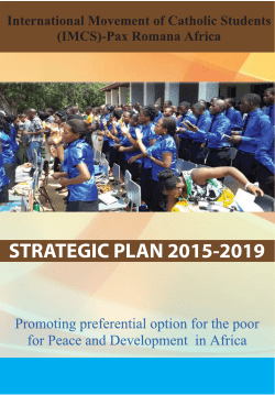 IMCS strategic plan 2016-2019