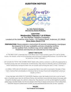 the Moon - The Market Theatre Company