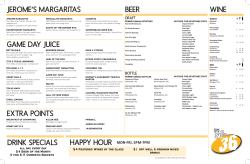 Drink Menu - Jerome Bettis Grille 36
