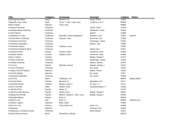 Title Category Composer Arranger Catalog Notes