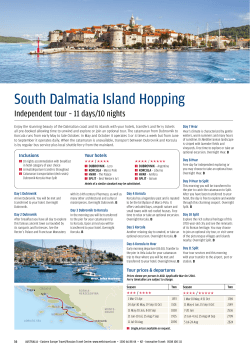 South Dalmatia Island Hopping