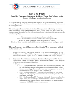 Just the Facts: Green Cards