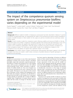 The impact of the competence quorum sensing system