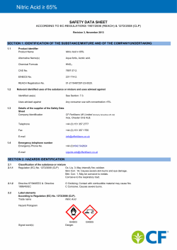 Nitric Acid 65% or Higher