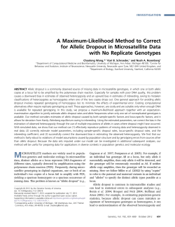 A Maximum-Likelihood Method to Correct for Allelic