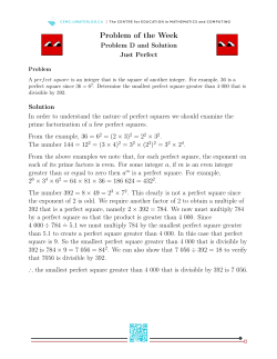 Problem of the Week - Sino Canada School