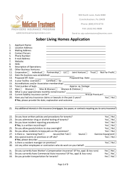 Sober Living Application