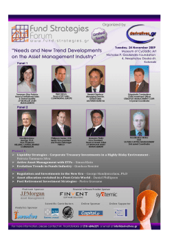 Panel I: Liquidity Strategies - Corporate Treasury Investments in