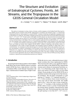 The Structure and Evolution of Extratropical Cyclones, Fronts, Jet