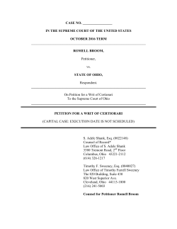 CASE NO. IN THE SUPREME COURT OF THE UNITED STATES