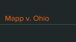 Mapp v Ohio