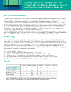 Puncture Resistance: Comparison of the X