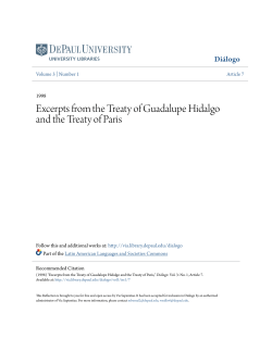Excerpts from the Treaty of Guadalupe Hidalgo and the Treaty of Paris