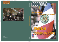 Multinational operations and forces command