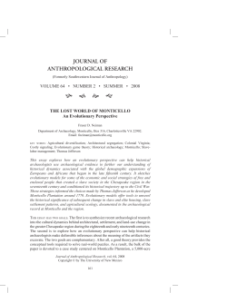 journal of anthropological research - ITS