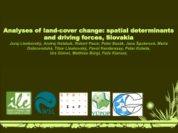 spatial determinants and driving forces, Slovakia