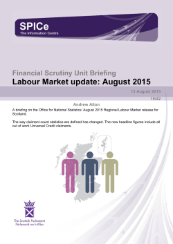 Labour Market Update August 2015