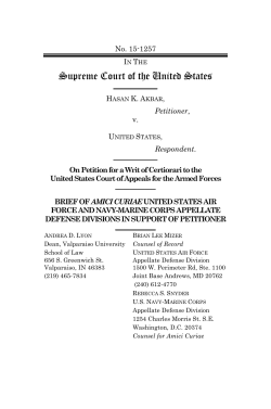 Brief amici curiae of United States Air Force and