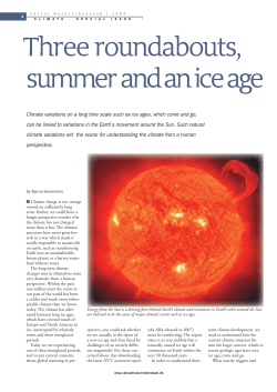 Three roundabouts, summer and an ice age