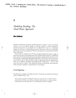 Modeling Reading: The Dual