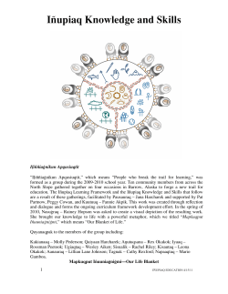 I˝upiaq Knowledge and Skills