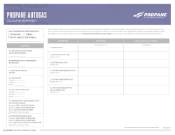 a Propane Autogas Calculator worksheet.