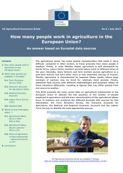 EU Agricultural Economic briefs - European Commission