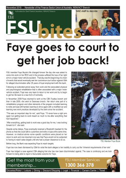 Faye goes to court to get her job back!